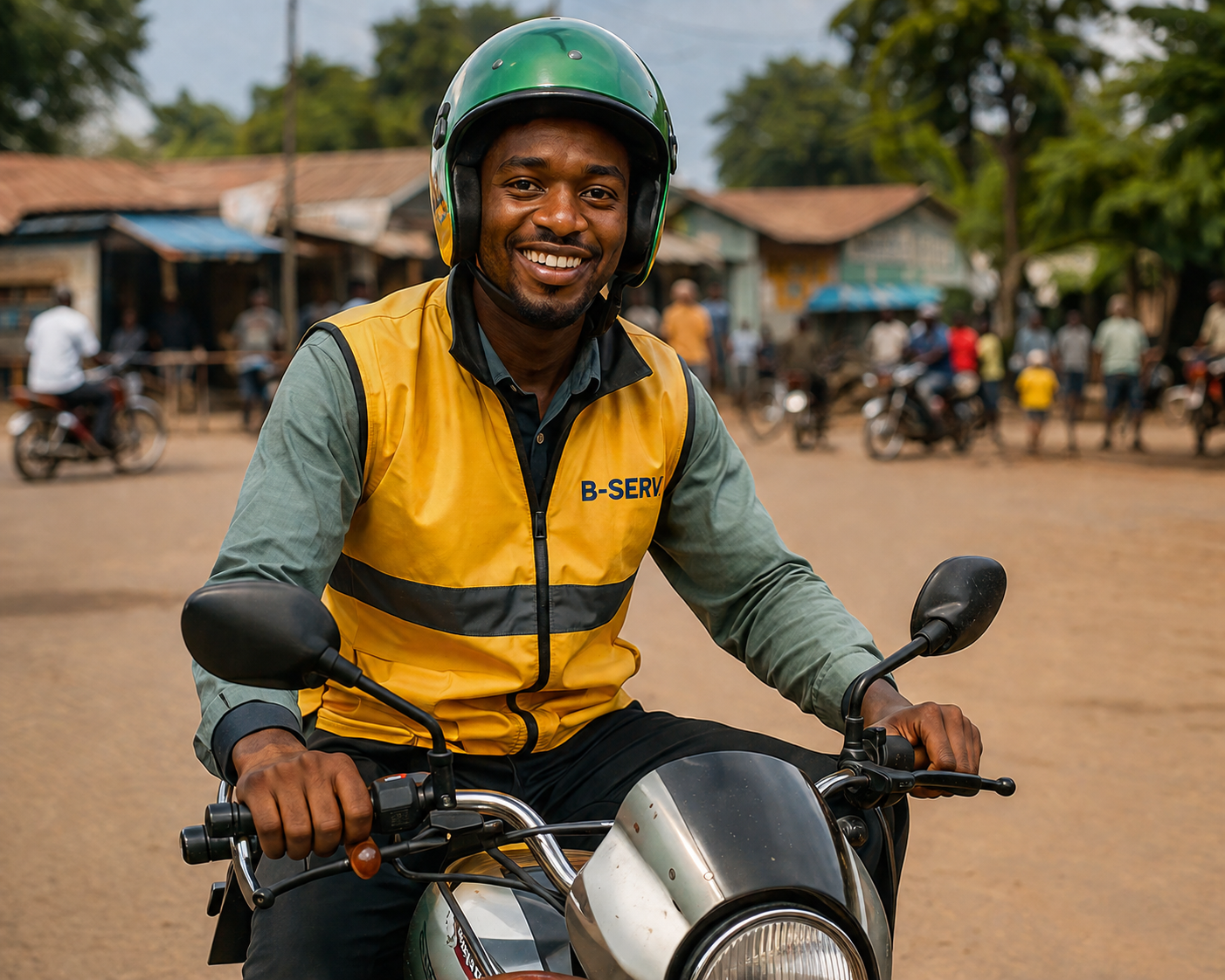 Conducteur moto B-SERV